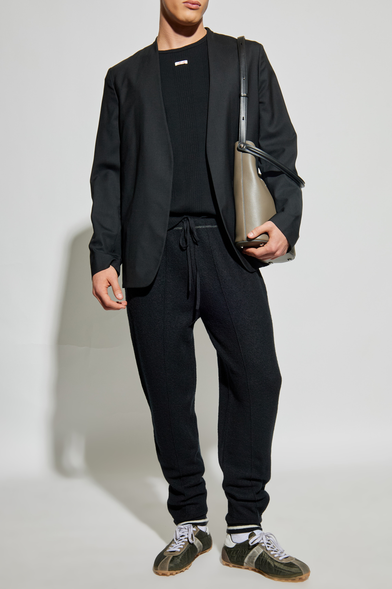 Black Ribbed t-shirt Maison Margiela - Vitkac Italy